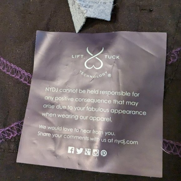 Not Your Daughter's Jeans Lift Tuck Technology Bootcut New With Tags Black - Picture 5 of 9